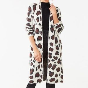 NEVER WORN‼️NWOT‼️Forever21 Long Cheetah Cardigan